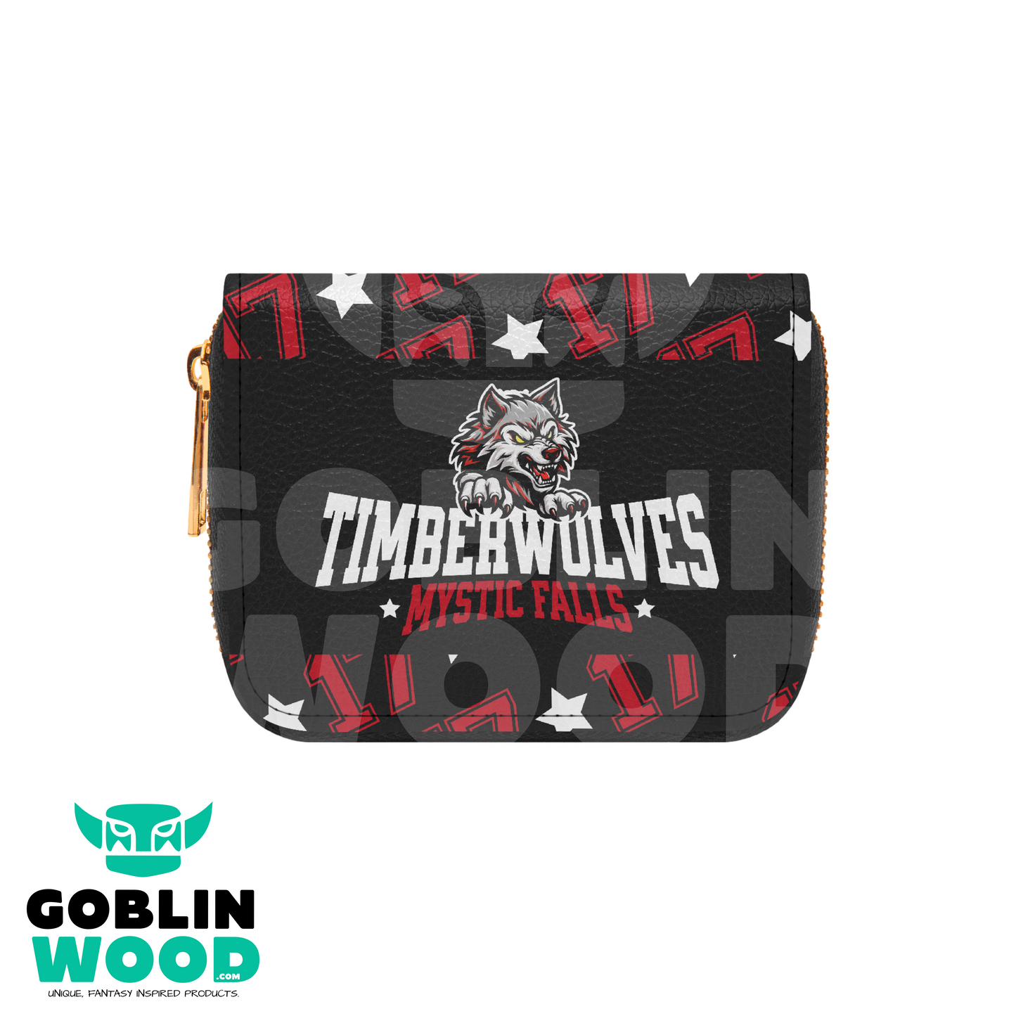 17 - Bifold Zipper Purse - TVD Inspired - Goblin Wood Exclusive