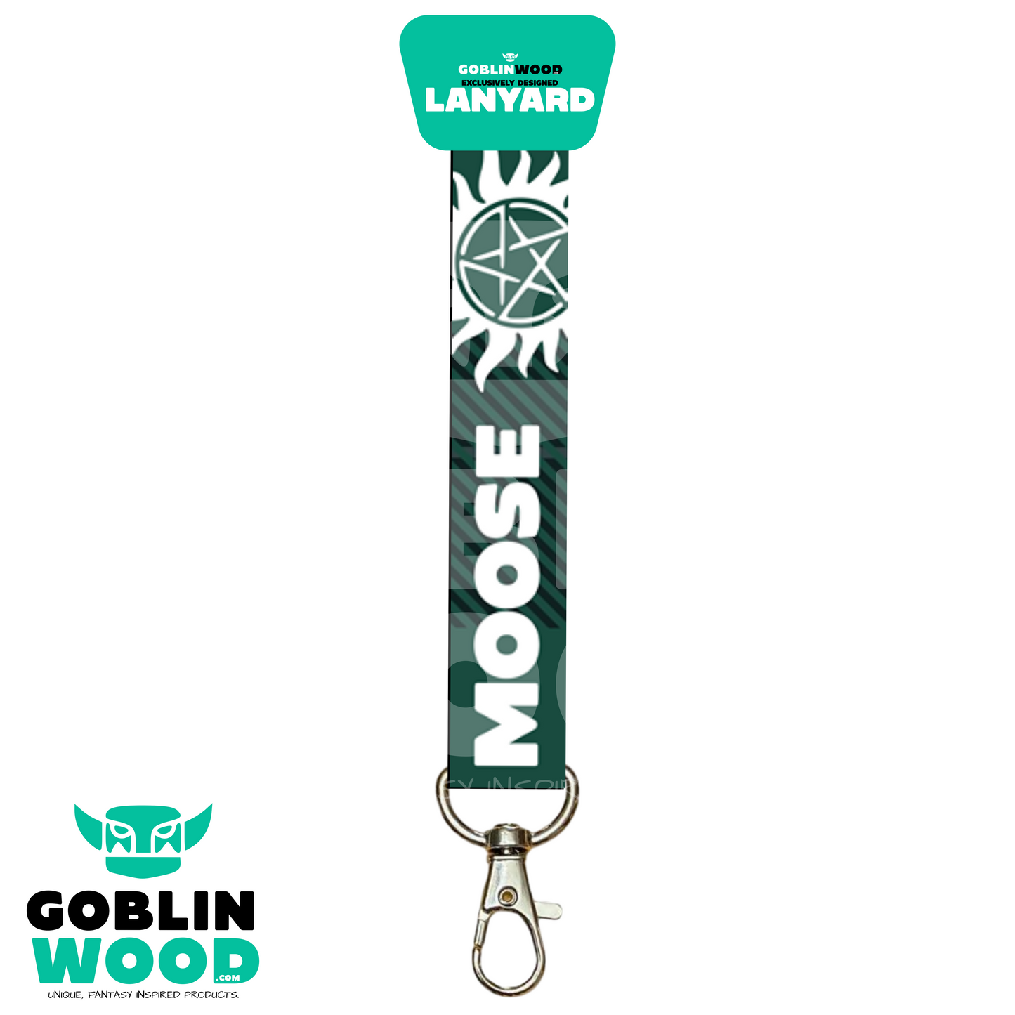 Moose Plaid - AOP Lanyard - - Goblin Wood Exclusive