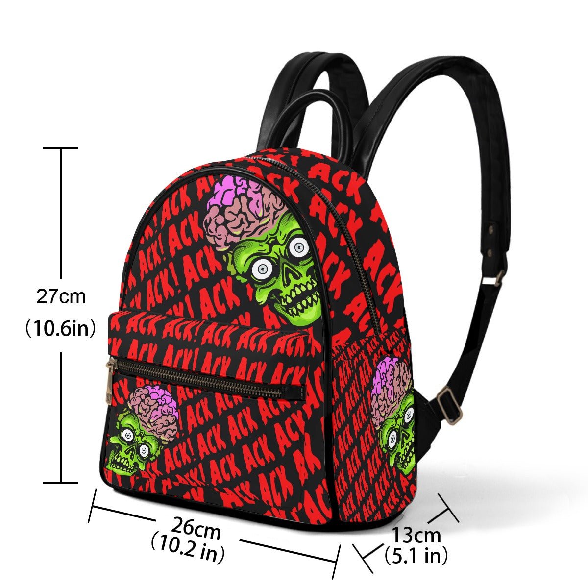Ack Ack Ack! - AOP Print Mini Backpack - Mars Attacks! Inspired - Sumthin Wicked Exclusive - Goblin Wood