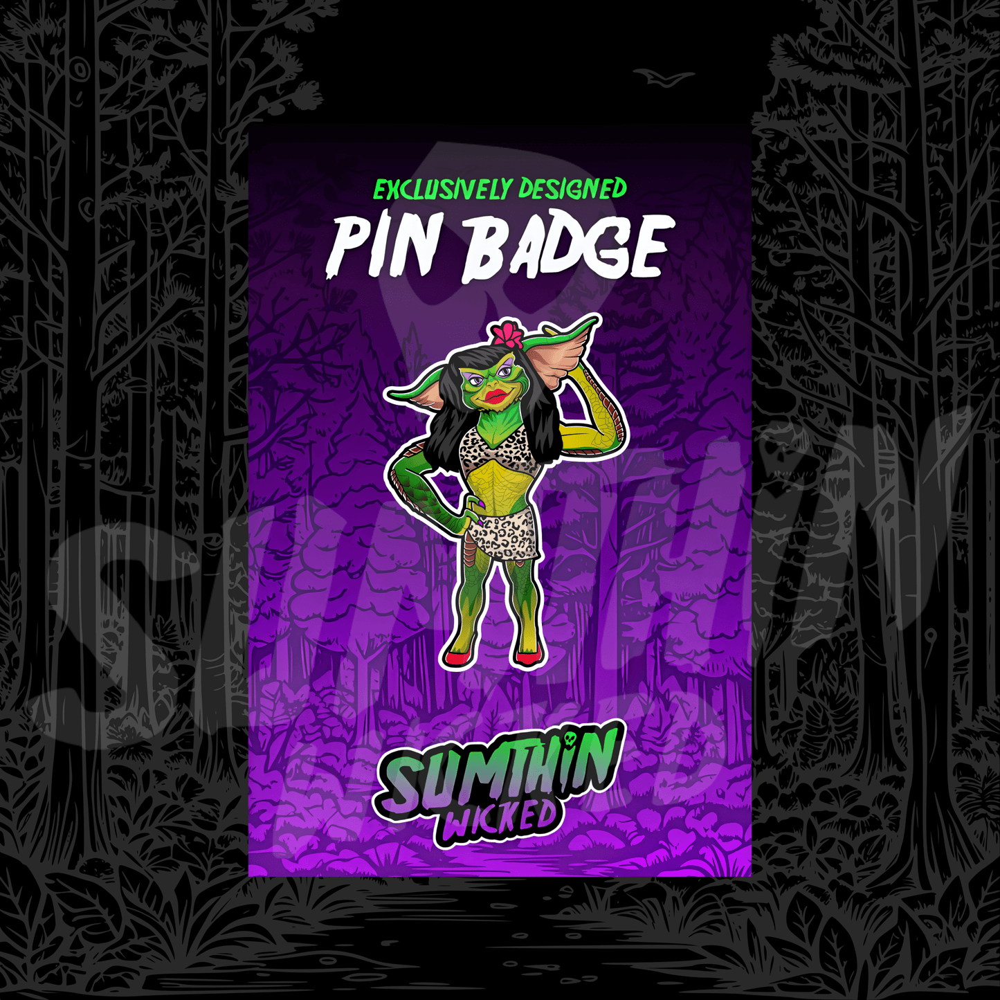 Alphabet - Pin Badge - Gremlins Inspired - Sumthin Wicked Exclusive - Goblin Wood