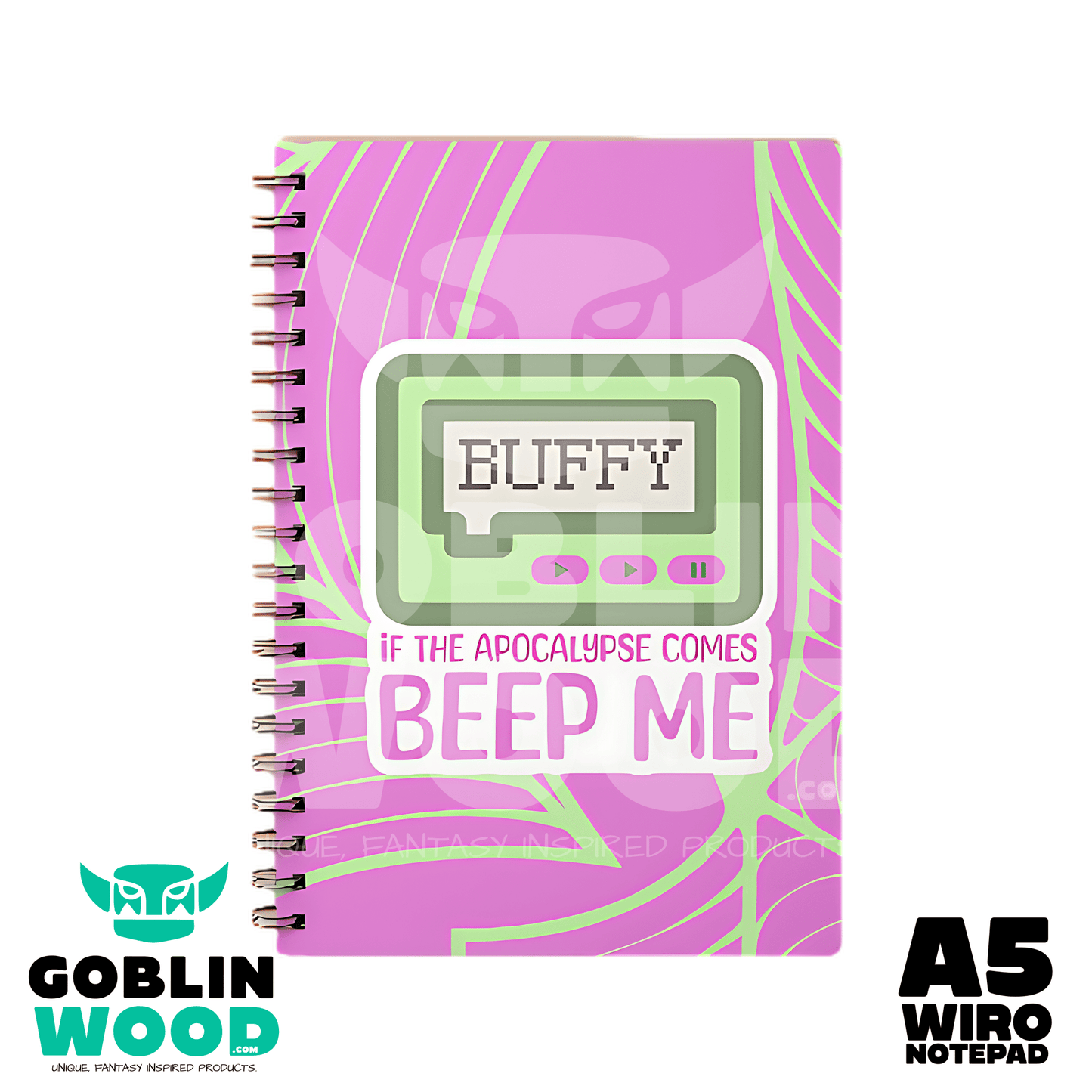 Beep Me - A5 Lined Notebook - Angel - Goblin Wood Exclusive - Goblin Wood