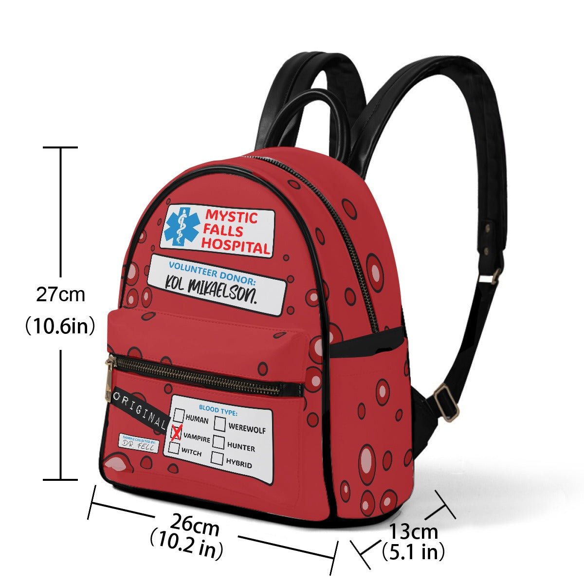 Blood Bag (Kol) - Mini Backpack - TVD Inspired - Goblin Wood Exclusive - Goblin Wood