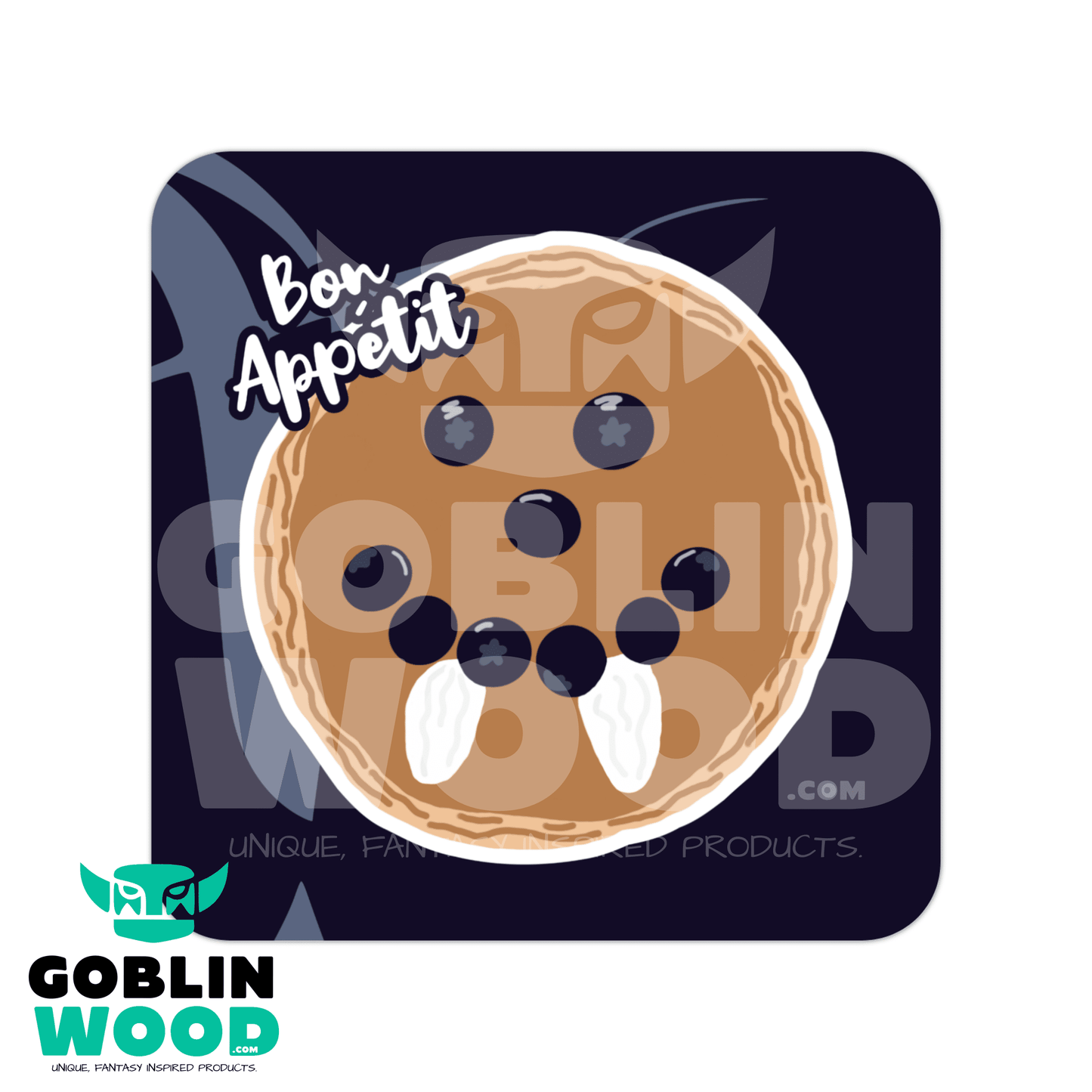 Bon Appétit - Drinks Coaster - - Goblin Wood Exclusive - Goblin Wood
