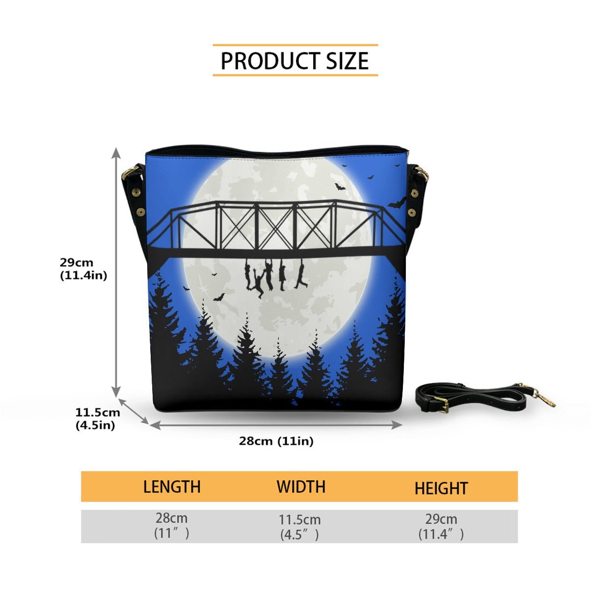 Bridge (Blue) - Crossbody Bucket Bag - The Lost Boys Inspired - Goblin Wood Exclusive - Goblin Wood
