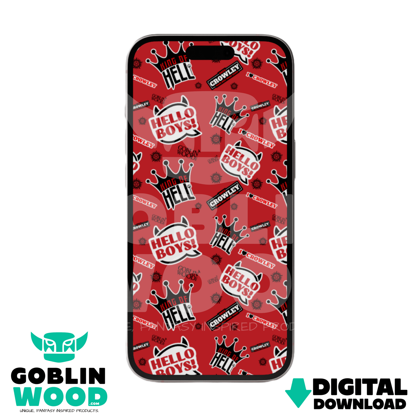 Crowley King of Hell - Digital Screen Background - Goblin Wood Exclusive - Goblin Wood