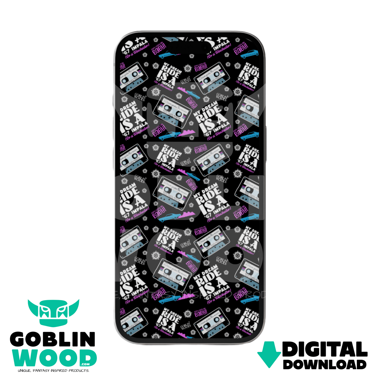 Dream Ride - Supernatural Inspired Digital Screen Background - Goblin Wood Exclusive - Goblin Wood