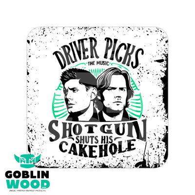 Driver - Drinks Coaster - Supernatural Inspired - Goblin Wood Exclusive