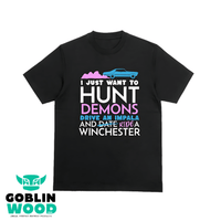 Hunt Drive Ride - Black Premium T-Shirt - - Goblin Wood Exclusive