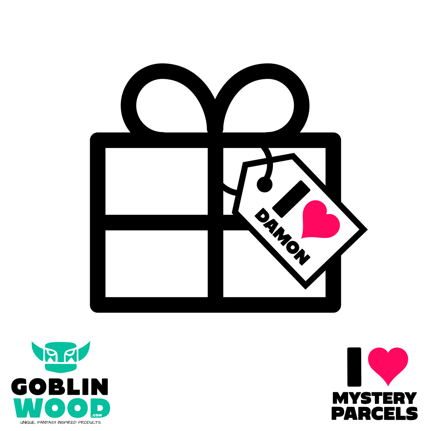 I ❤️ Damon - Mystery Parcel - TVD Inspired - Goblin Wood Exclusive - Goblin Wood