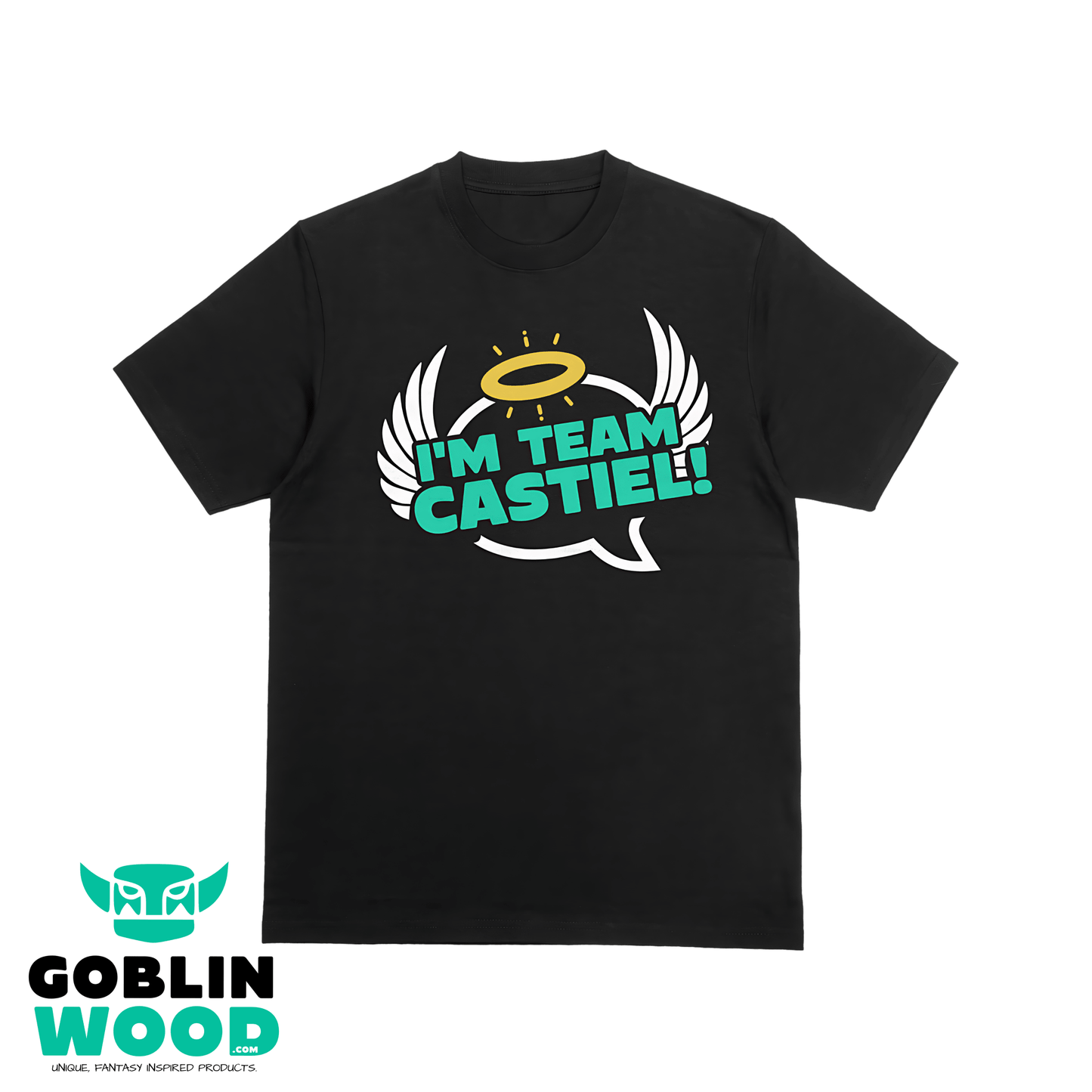 I'm Team Castiel! - Black Premium T-Shirt - Supernatural Inspired - Goblin Wood Exclusive - Goblin Wood