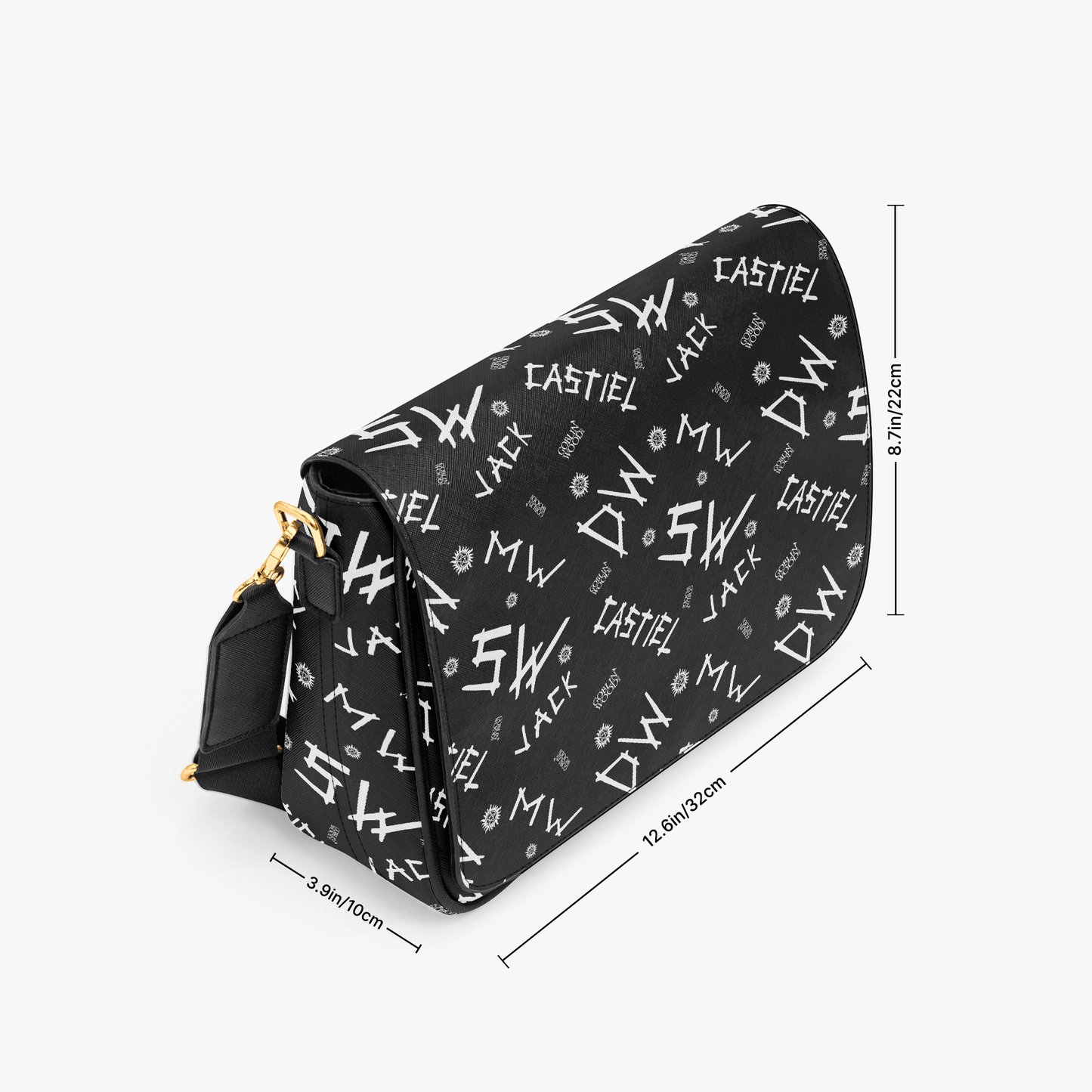 Initials - PU Cross Body Hand Bag - Supernatural Inspired - Goblin Wood Exclusive - Goblin Wood