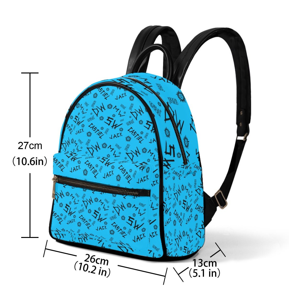 Initials - Sky AOP Mini Backpack - Supernatural Inspired - Goblin Wood Exclusive - Goblin Wood