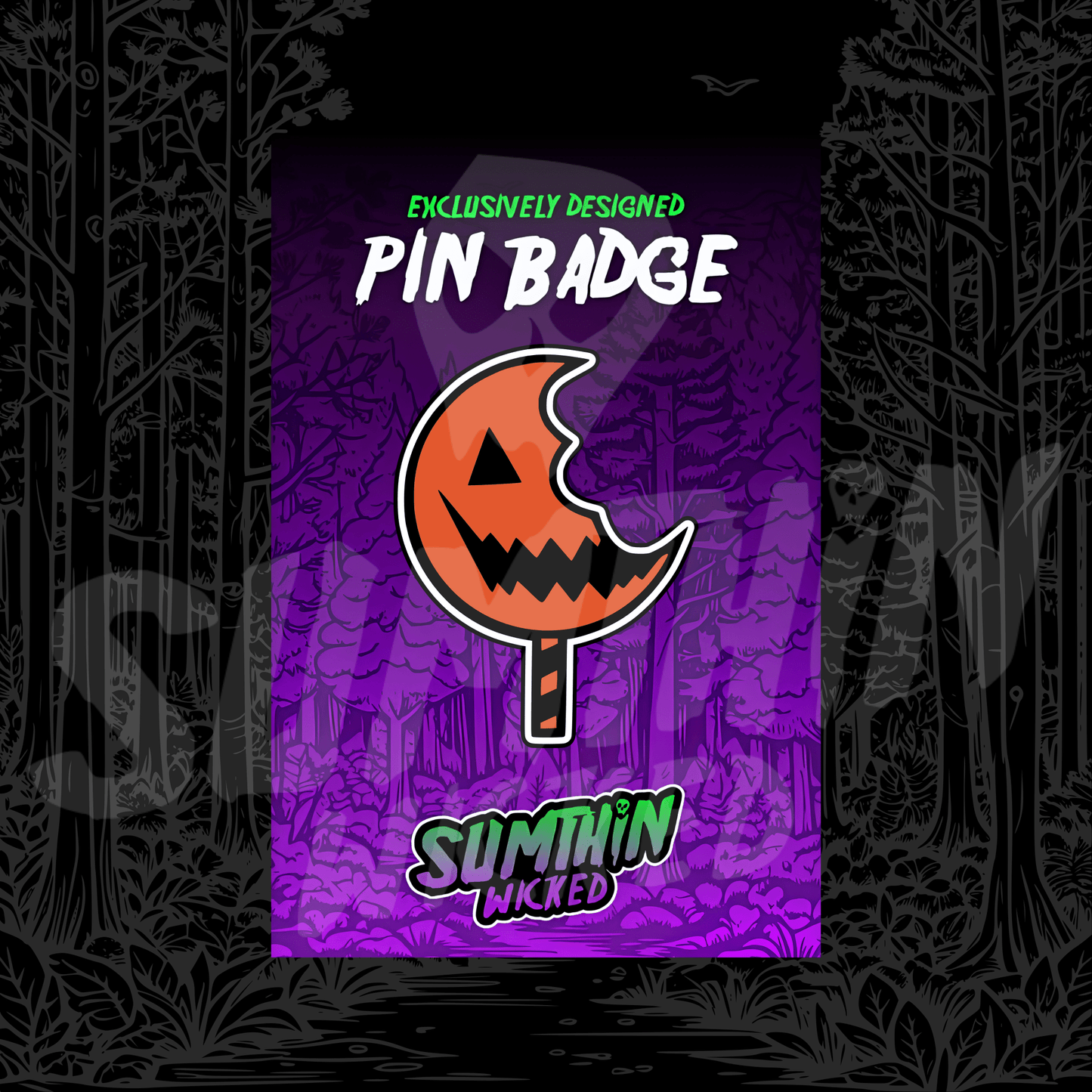 Licky - Acrylic Pin Badge - Trick 'r Treat Inspired - Sumthin Wicked Exclusive - Goblin Wood