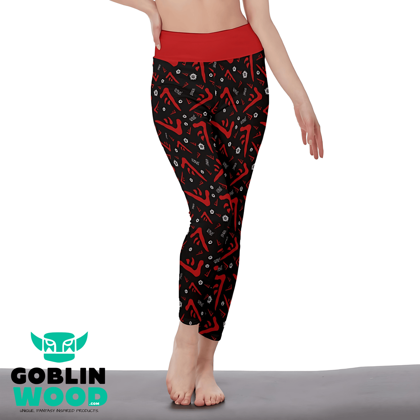 Mark of Cain - AOP Ladies Leggings - Supernatural Inspired - Goblin Wood Exclusive - Goblin Wood
