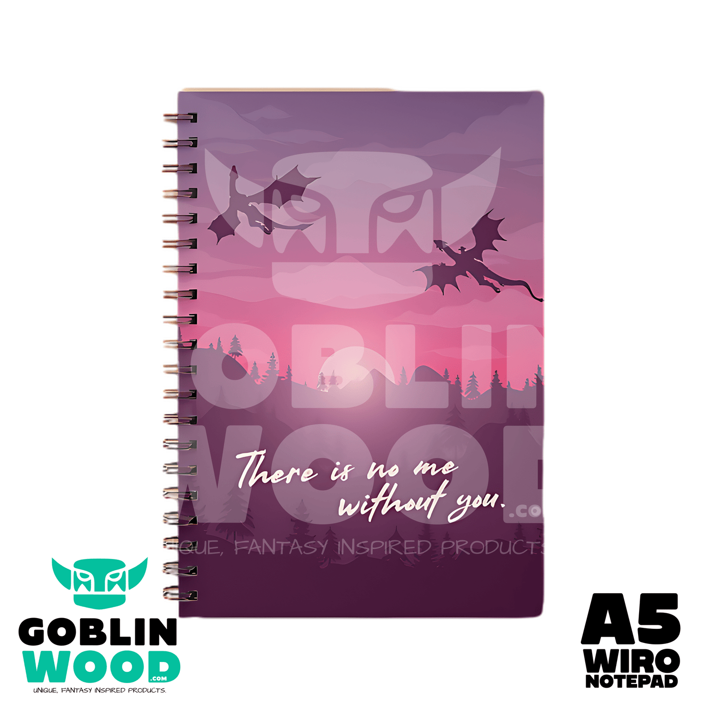 Me And You - A5 AOP Lined Notebook - - Goblin Wood Exclusive - Goblin Wood