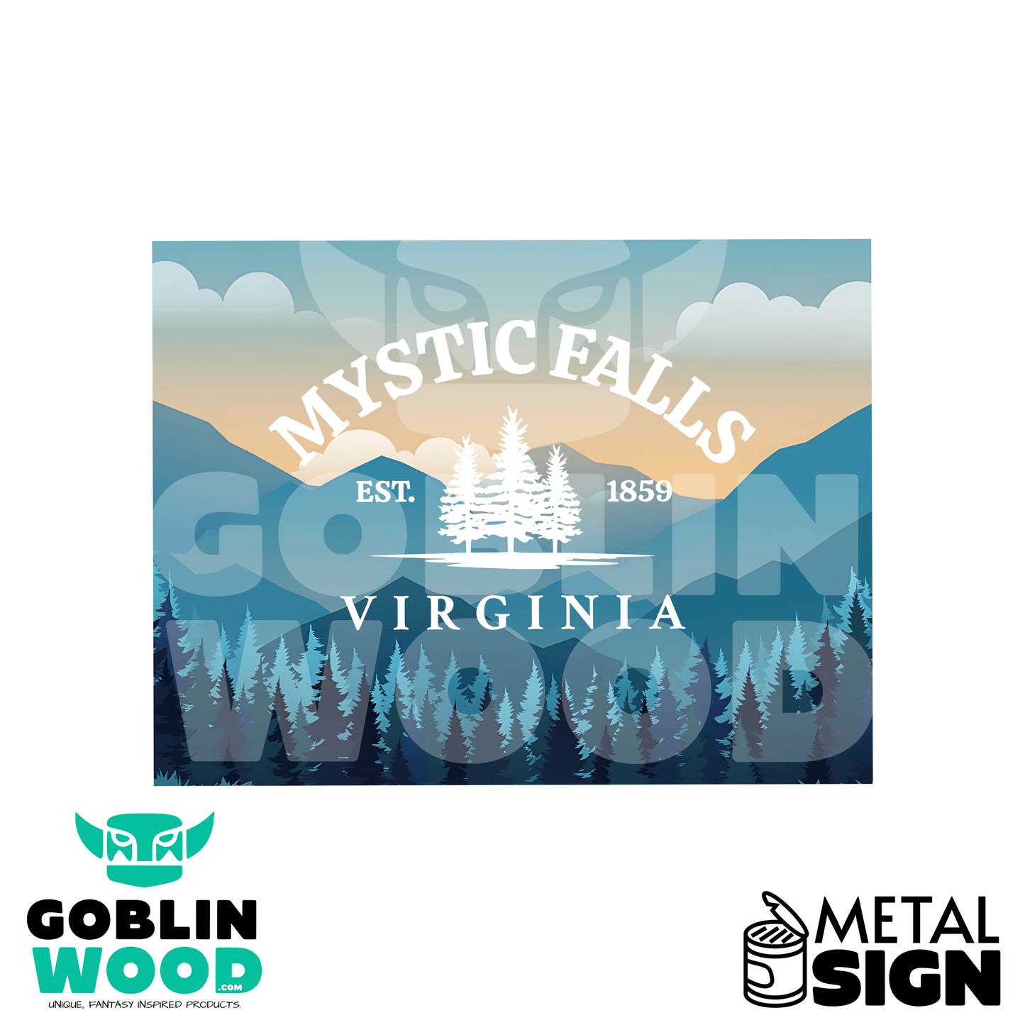 Mystic - Metal Decorative Sign - - Goblin Wood Exclusive - Goblin Wood