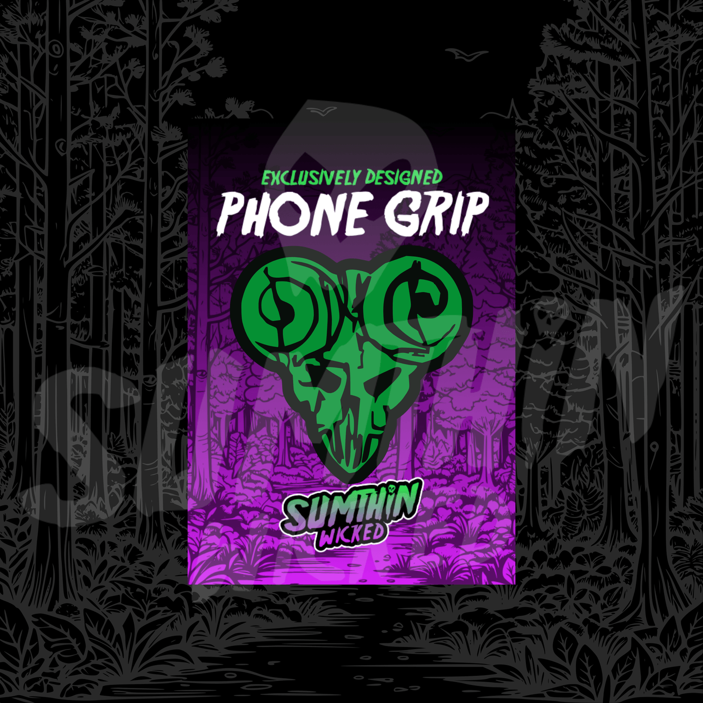 Pick Of Destiny - Acrylic Phone/Kindle Grip - Pick Of Destiny Inspired - Sumthin Wicked Exclusive - Goblin Wood
