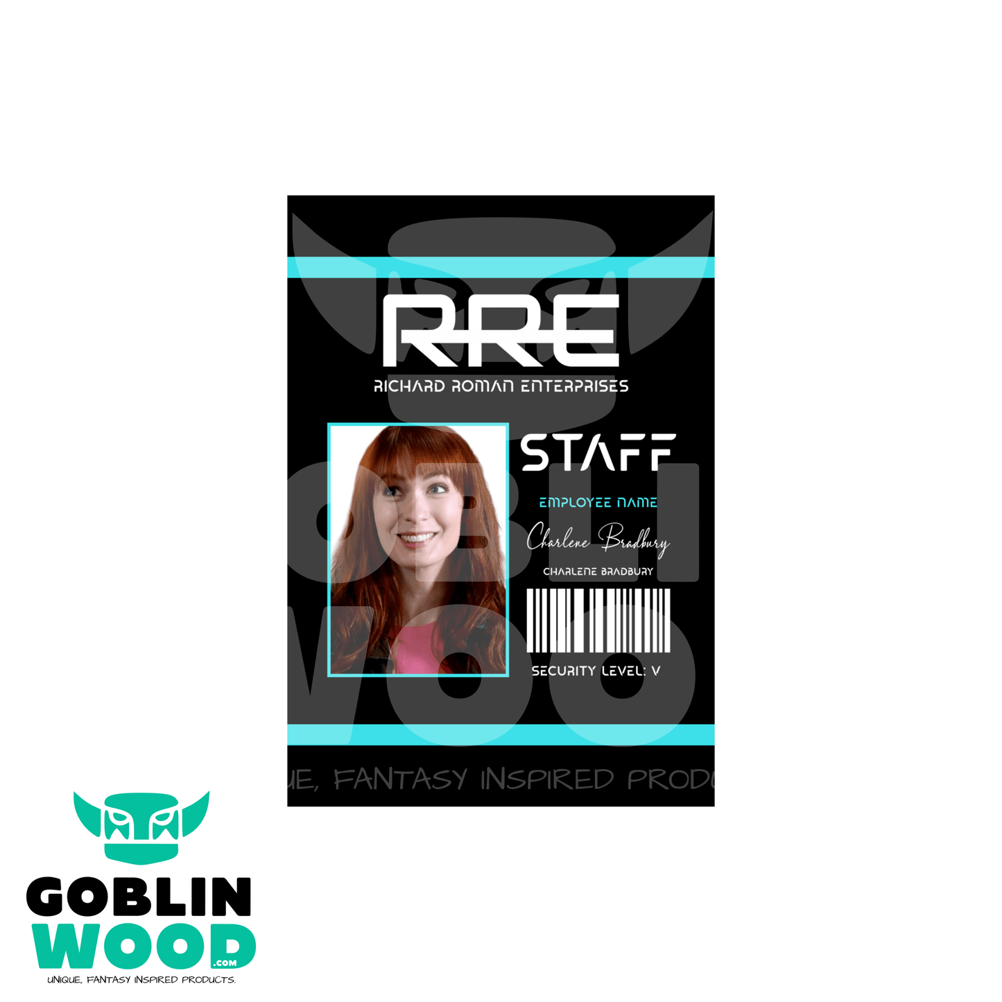 RRE - Charlie Bradbury - ID Badge - Supernatural Inspired - Goblin Wood Exclusive - Goblin Wood