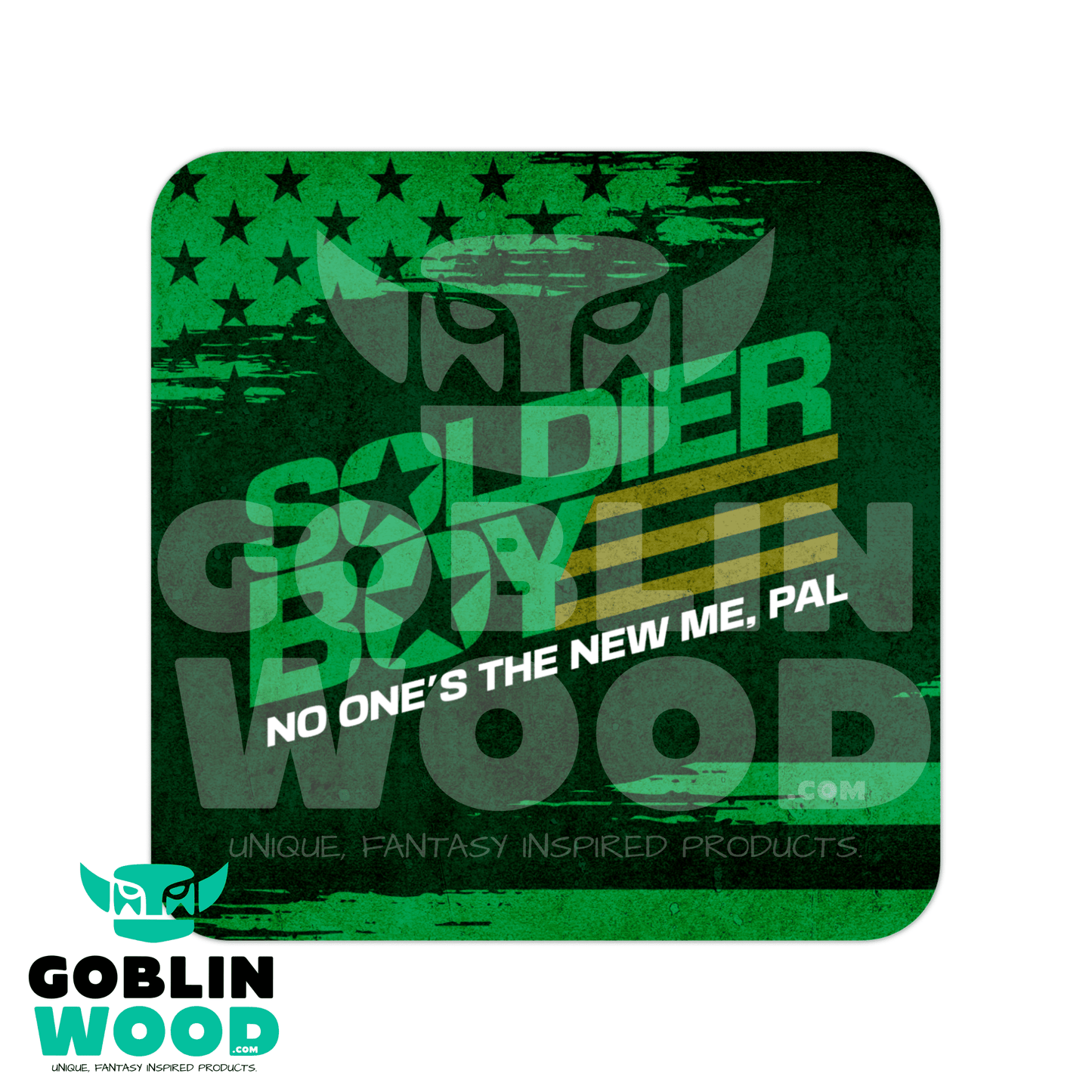 Soldier Boy Logo - Drinks Coaster - The Boys Inspired - Goblin Wood Exclusive - Goblin Wood