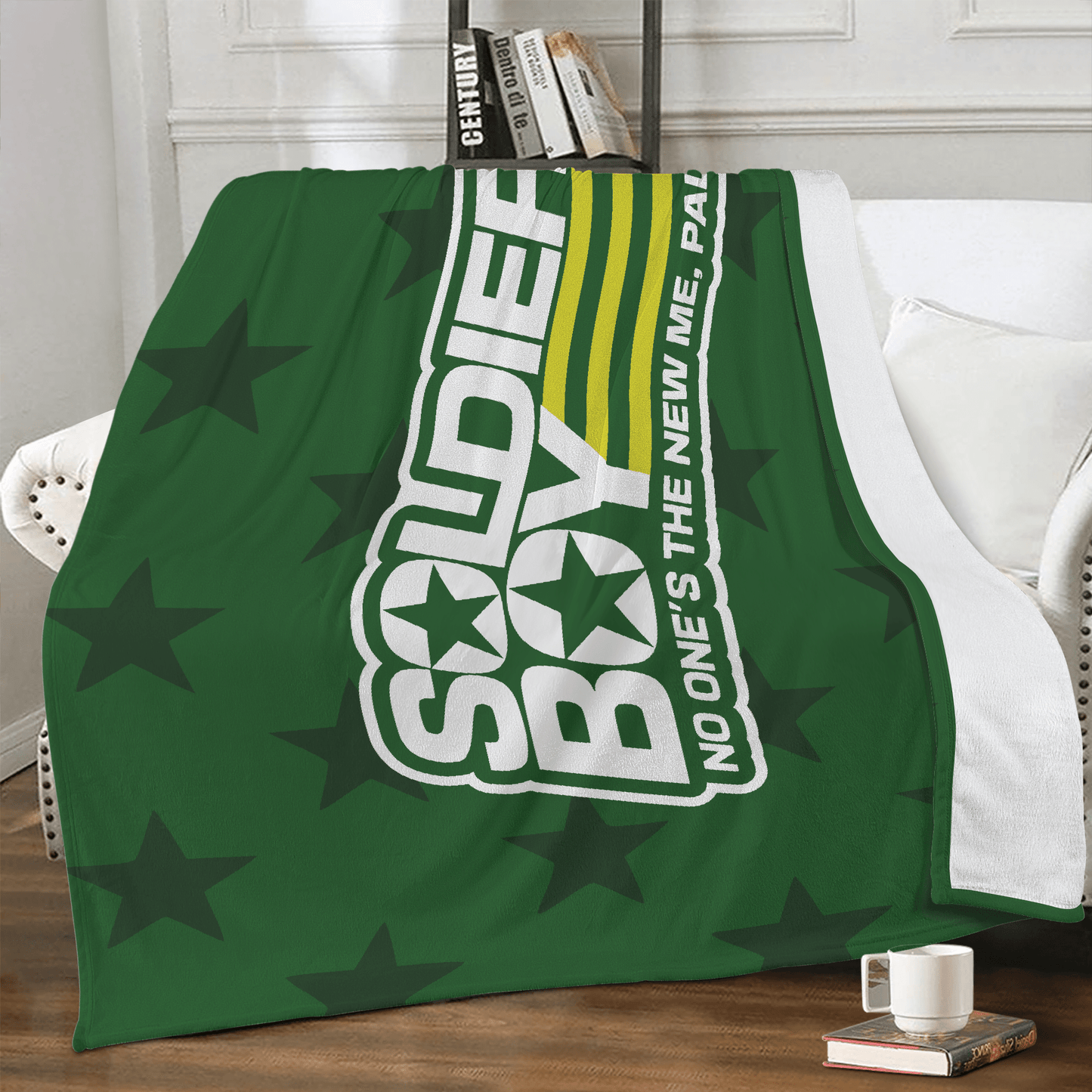 Soldier Boy (Logo) - Dual - Sided Stitched Blanket - The Boys Inspired - Goblin Wood Exclusive - Goblin Wood