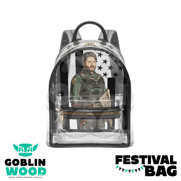 Soldier Boy - Transparent Festival Backpack - The Boys Inspired - Goblin Wood Exclusive