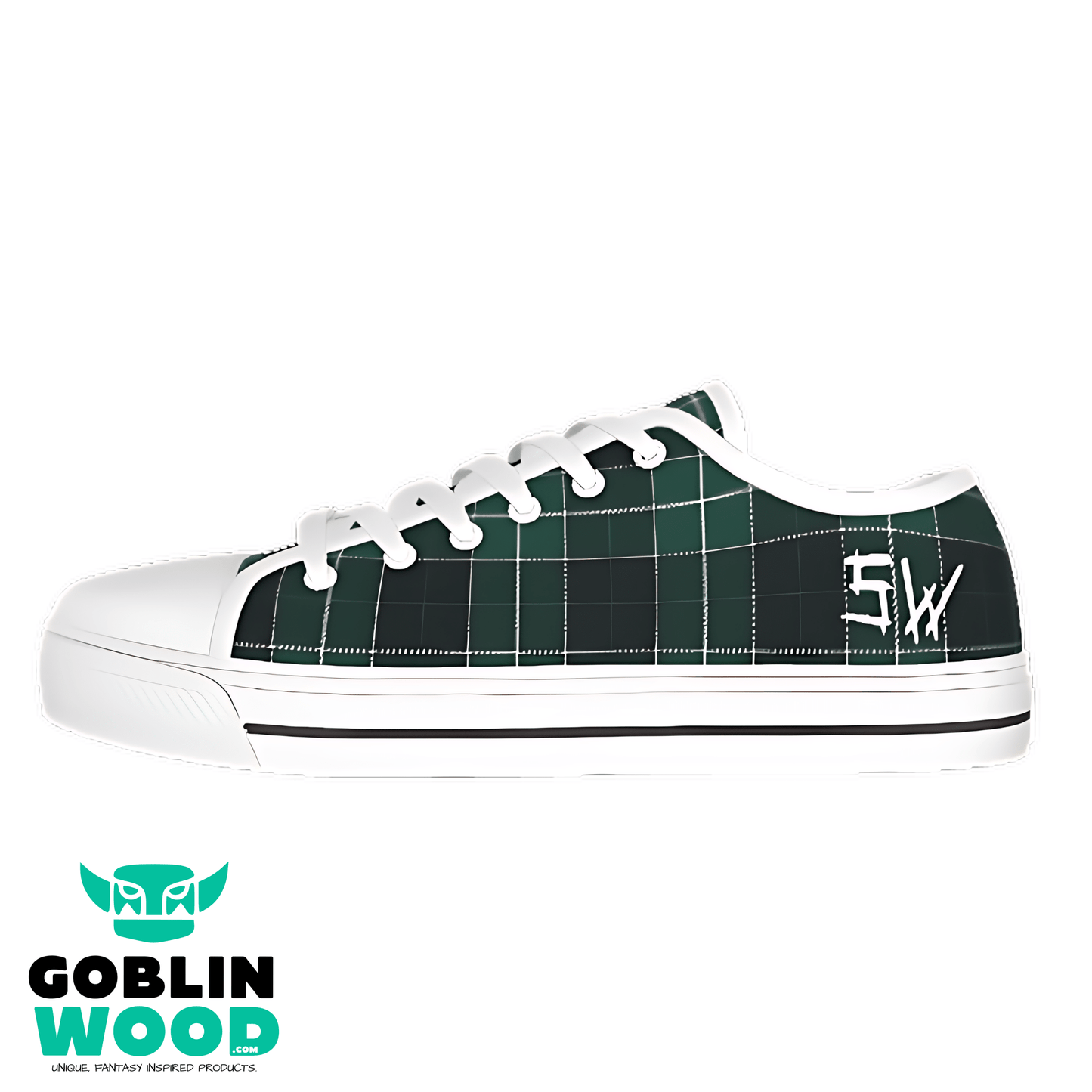 SW Plaid - AOP Canvas Lo - Top Shoe - Supernatural Inspired - Goblin Wood Exclusive - Goblin Wood
