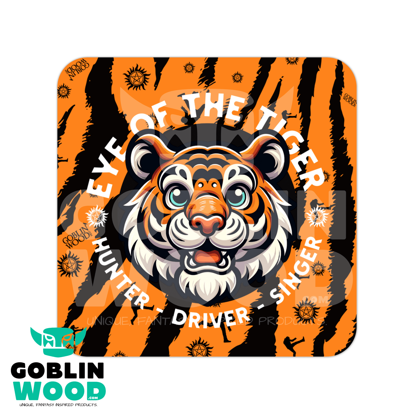 Tiger - Drinks Coaster - Supernatural Inspired - Goblin Wood Exclusive - Goblin Wood