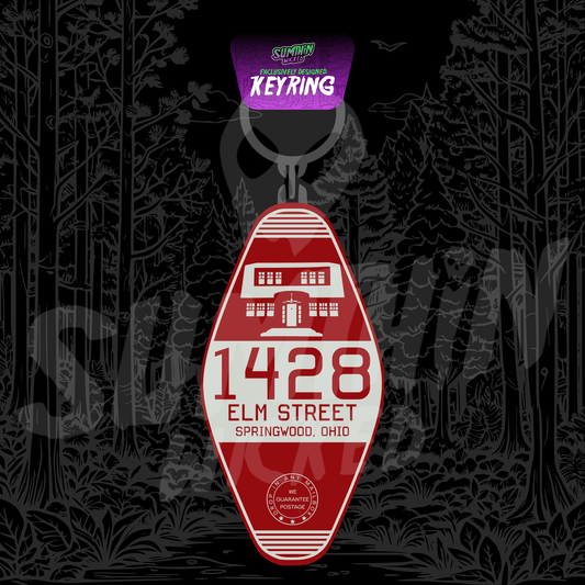 1428 Elm Street - Acrylic Key Fob Keychain - A Nightmare On Elm Street Inspired - Sumthin Wicked Exclusive - Goblin Wood