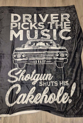 Driver - Officially Licensed Throw/Blanket - Supernatural