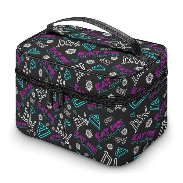 Eat Pie - AOP Toiletry Bag - Supernatural Inspired - Goblin Wood Exclusive