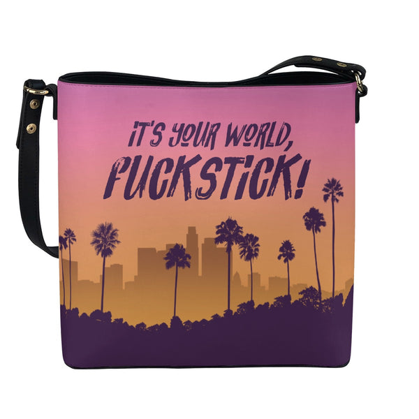 Fuckstick - Cross Body Bucket Bag  - Countdown Inspired - Goblin Wood Exclusive