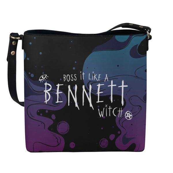Bonnie - Black Cross Body Bucket Bag  - TVD Inspired - Goblin Wood Exclusive