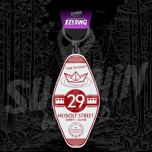 29 Neibolt Street - Acrylic Key Fob Keychain - IT Inspired - Sumthin Wicked Exclusive - Goblin Wood