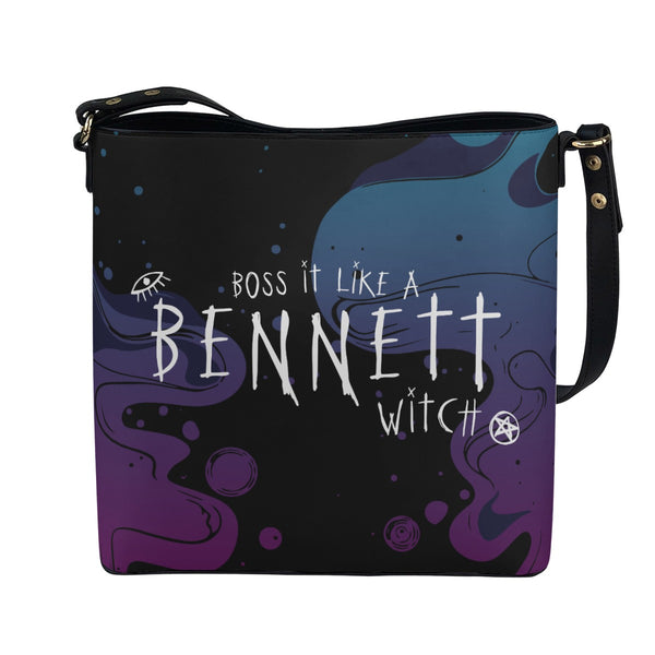 Bonnie - Black Cross Body Bucket Bag  - TVD Inspired - Goblin Wood Exclusive