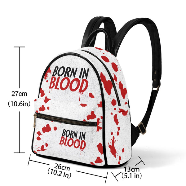 Born In Blood - AOP Print Mini Backpack - Dexter Inspired - Goblin Wood Exclusive