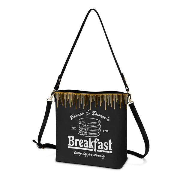 Breakfast Club - Black Cross Body Bucket Bag  - TVD Inspired - Goblin Wood Exclusive