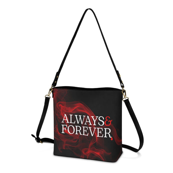 Always & Forever - Black Cross Body Bucket Bag  - TVD Inspired - Goblin Wood Exclusive