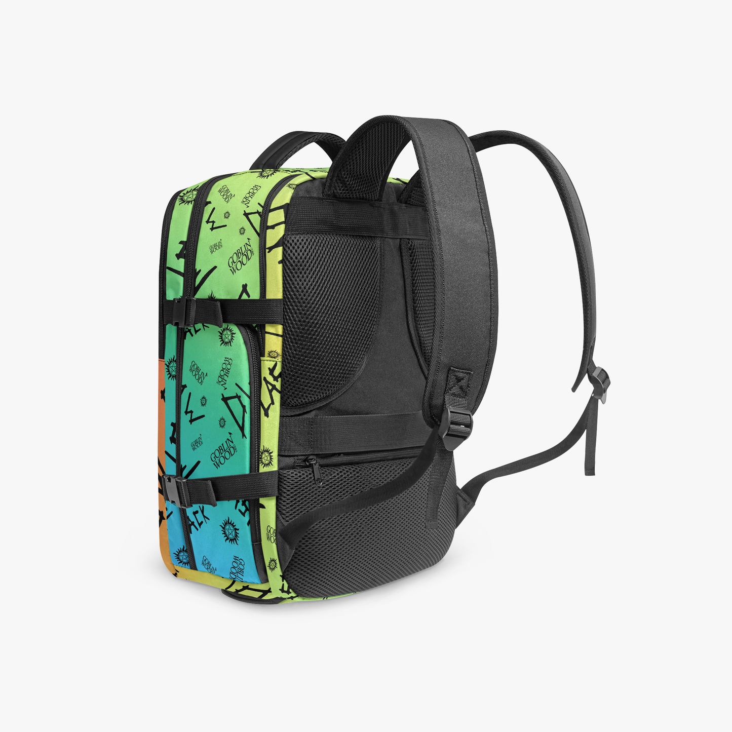 Initials (Rainbow) - Multi-Pocket Hiking Backpack - Goblin Wood Exclusive