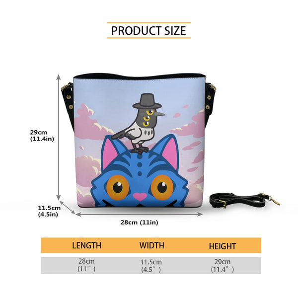 Peek A Boo - Crossbody Bucket Bag - KPop Demon Hunters Inspired - Goblin Wood Exclusive