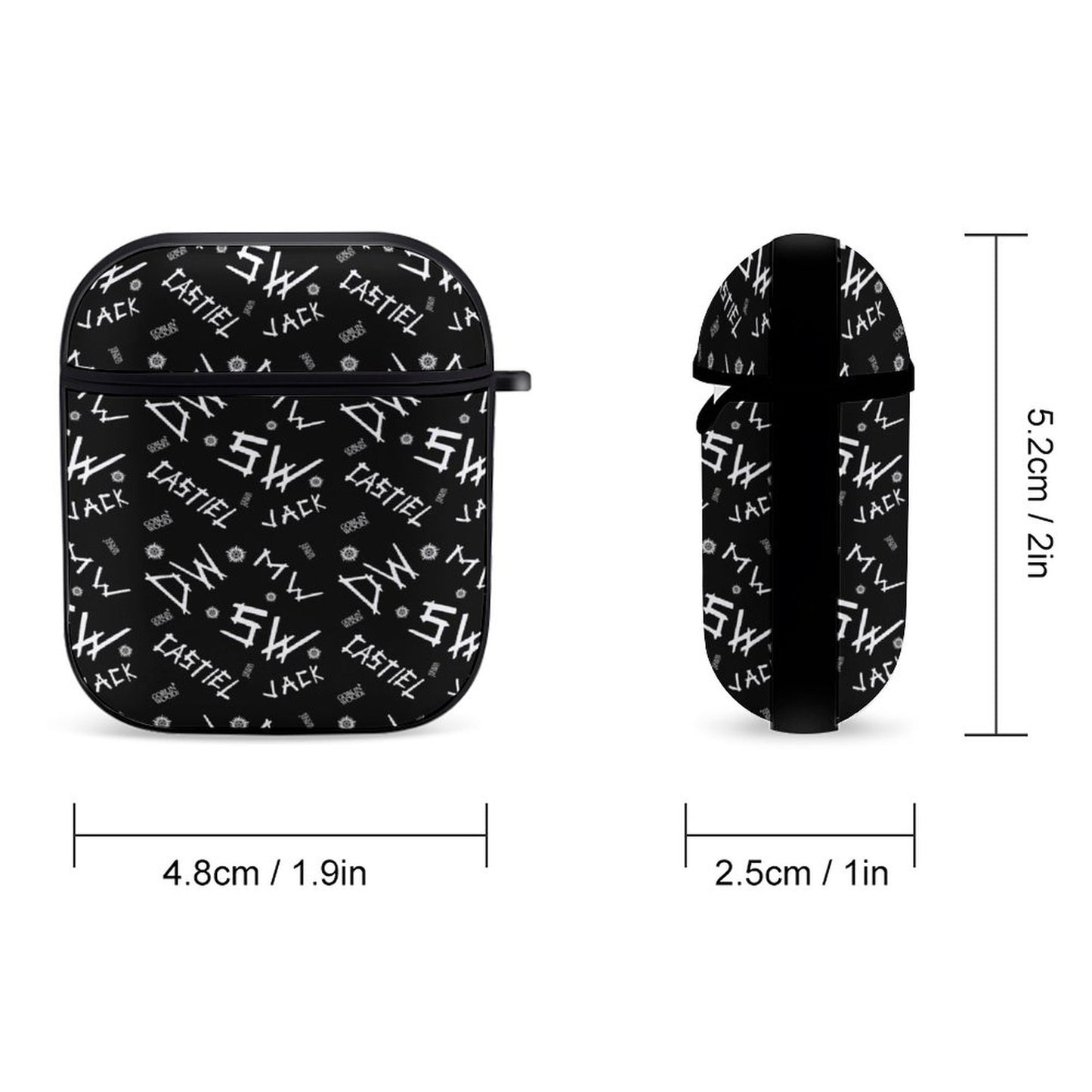 Initials (Black) - Airpods 1&2 - Goblin Wood Exclusive