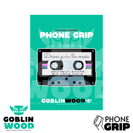 80s Mix Tape - Acrylic Phone/Kindle Grip - Supernatural Inspired - Goblin Wood Exclusive - Goblin Wood