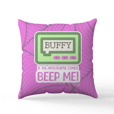 Beep Me! Scatter Cushion - Buffy Inspired Goblin Wood Exclusive