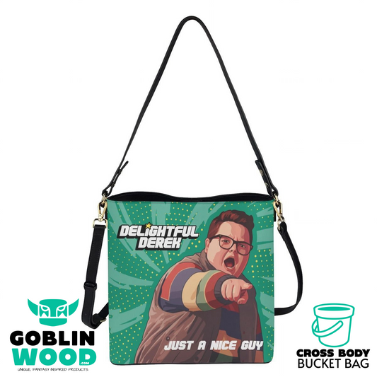 Delightful Derek - Crossbody Bucket Bag - Stranger Things Inspired - Goblin Wood Exclusive