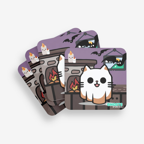 Sushi the Ghost Cat Coaster - The Ghosts of Boo Hall