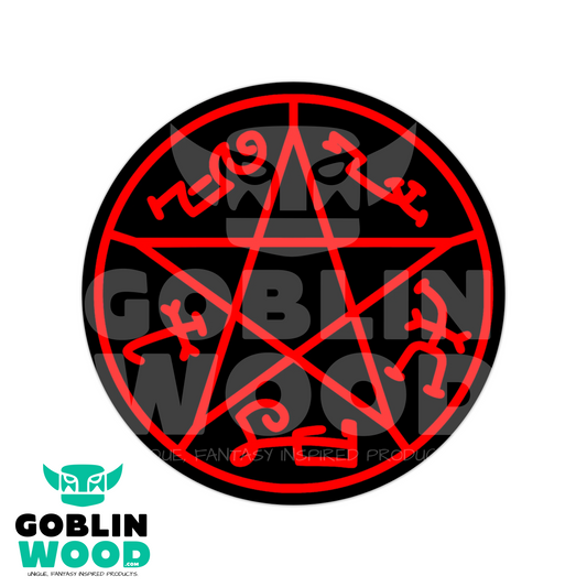 Devils Trap - Drinks Coaster (Round) - Goblin Wood Exclusive