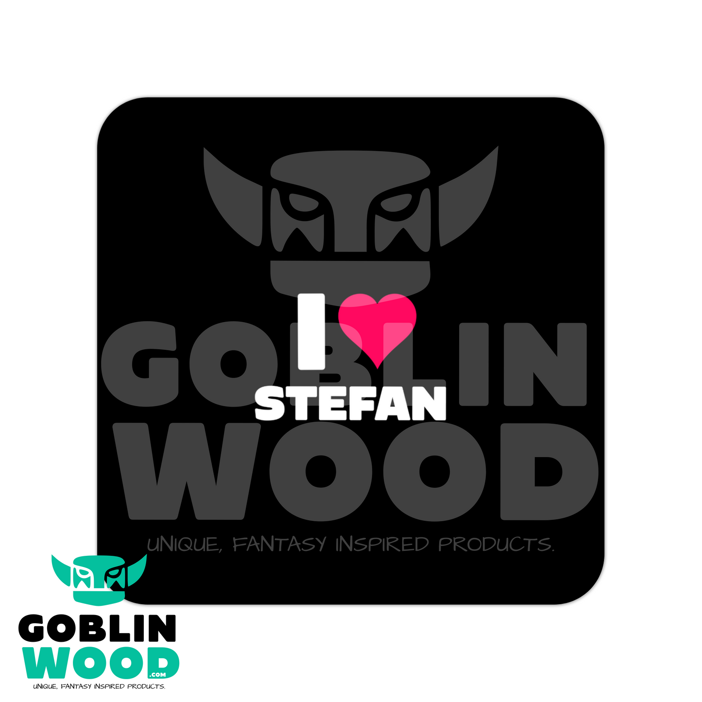 I ❤️ Stefan - Drinks Coaster - TVD Inspired - Goblin Wood Exclusive
