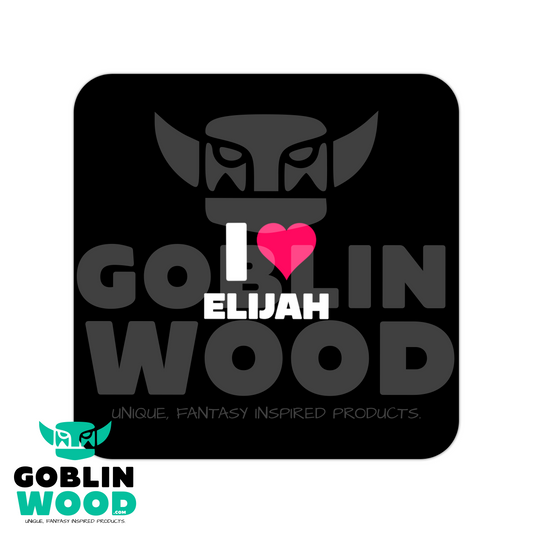 I ❤️ Elijah - Drinks Coaster - TVD Inspired - Goblin Wood Exclusive