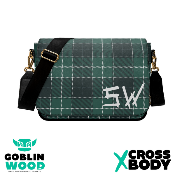 SW Plaid - PU Cross Body Hand Bag - Supernatural Inspired - Goblin Wood Exclusive