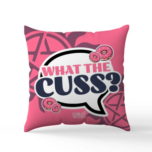What The Cuss? Speech Bubble - Scatter Cushion - Supernatural Inspired - Goblin Wood Exclusive