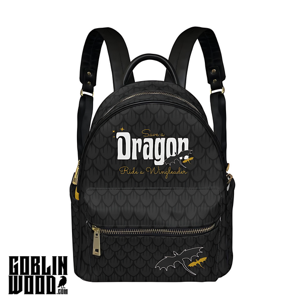 Save A Dragon - Mini Backpack - Fourth Wing Inspired - Goblin Wood Exclusive